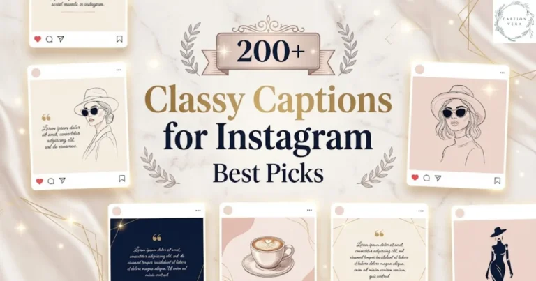 200+ Classy Captions for Instagram: Best Picks