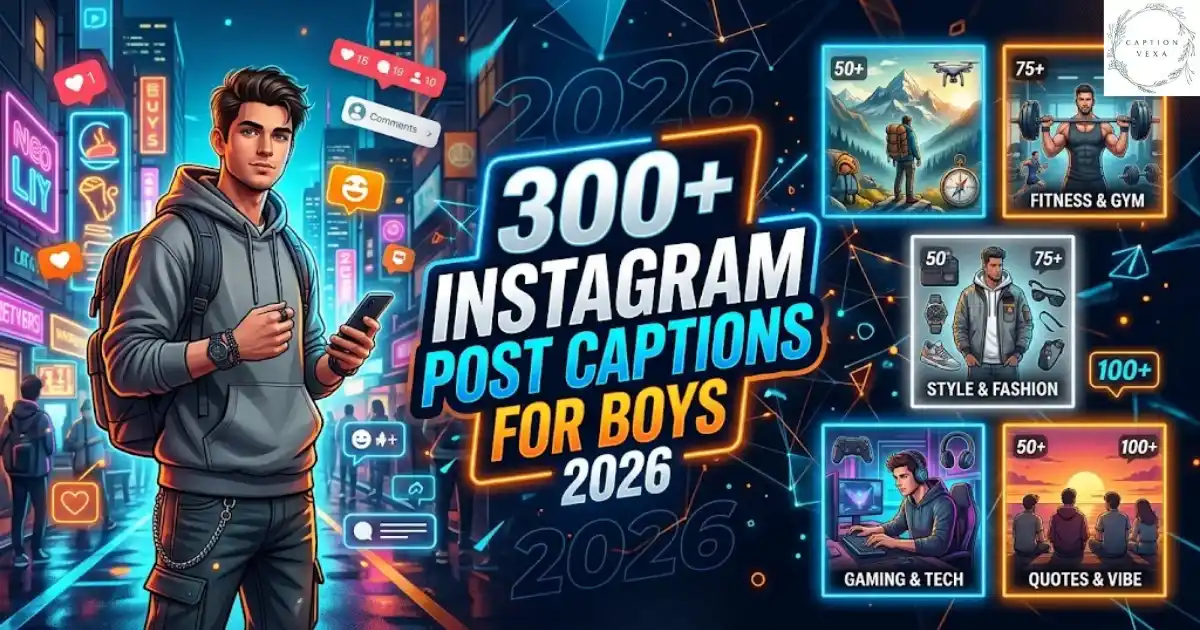 300+ Instagram Post Captions for Boys 2026