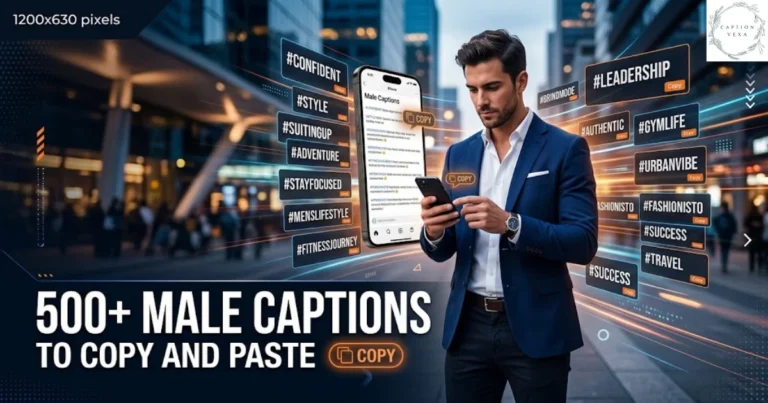 500+ Male Captions to Copy and Paste