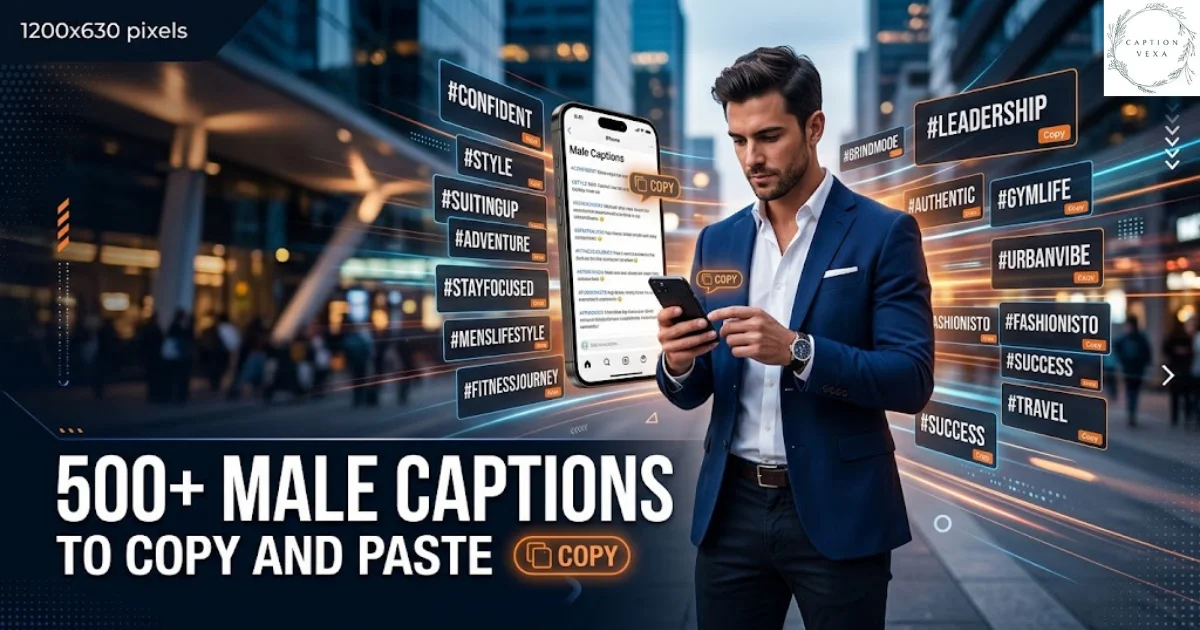 500+ Male Captions to Copy and Paste