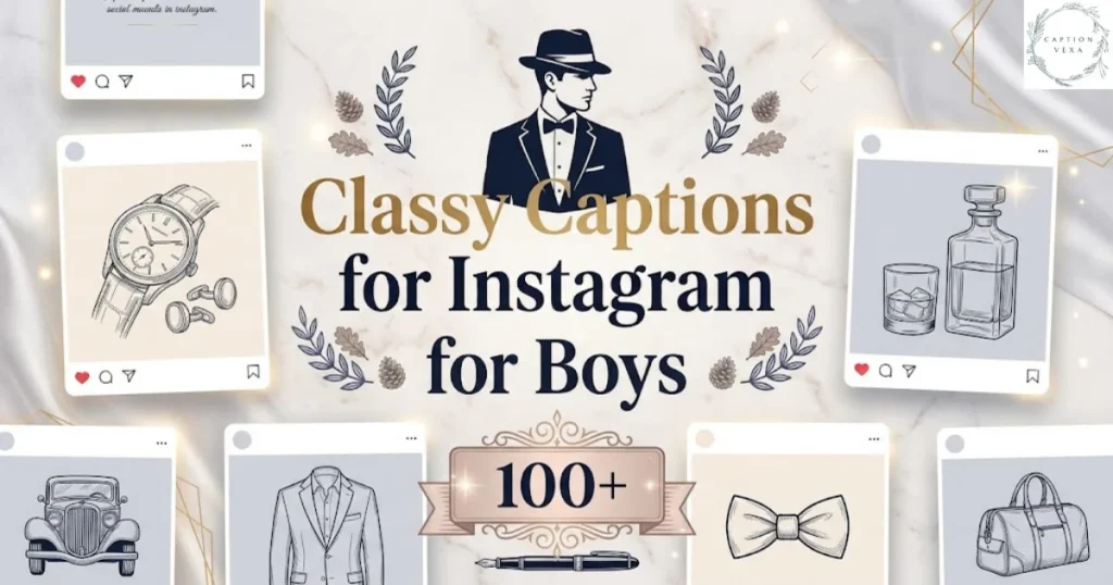 Classy Captions for Instagram for Boys