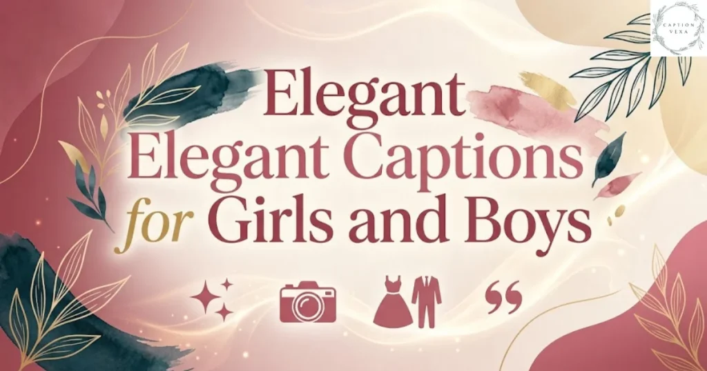 Elegant Captions for Instagram for Girls and Boys