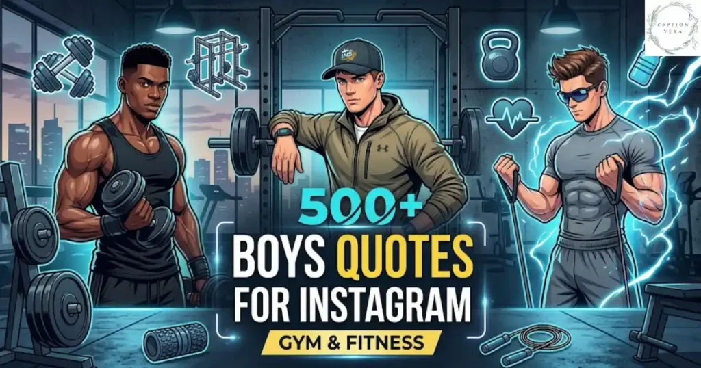Gym and Fitness Boys Quotes for Instagram