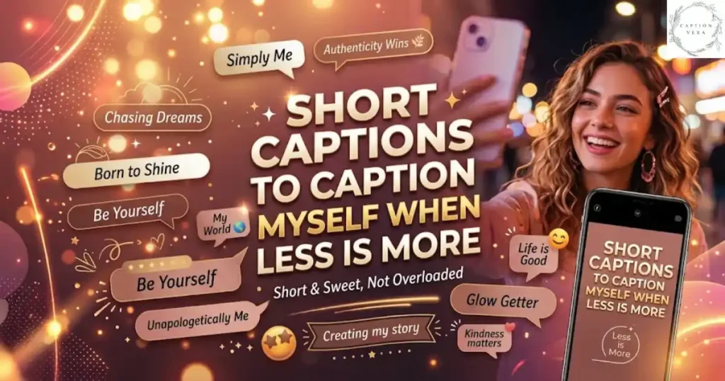 Short Captions to Caption Myself When Less Is More