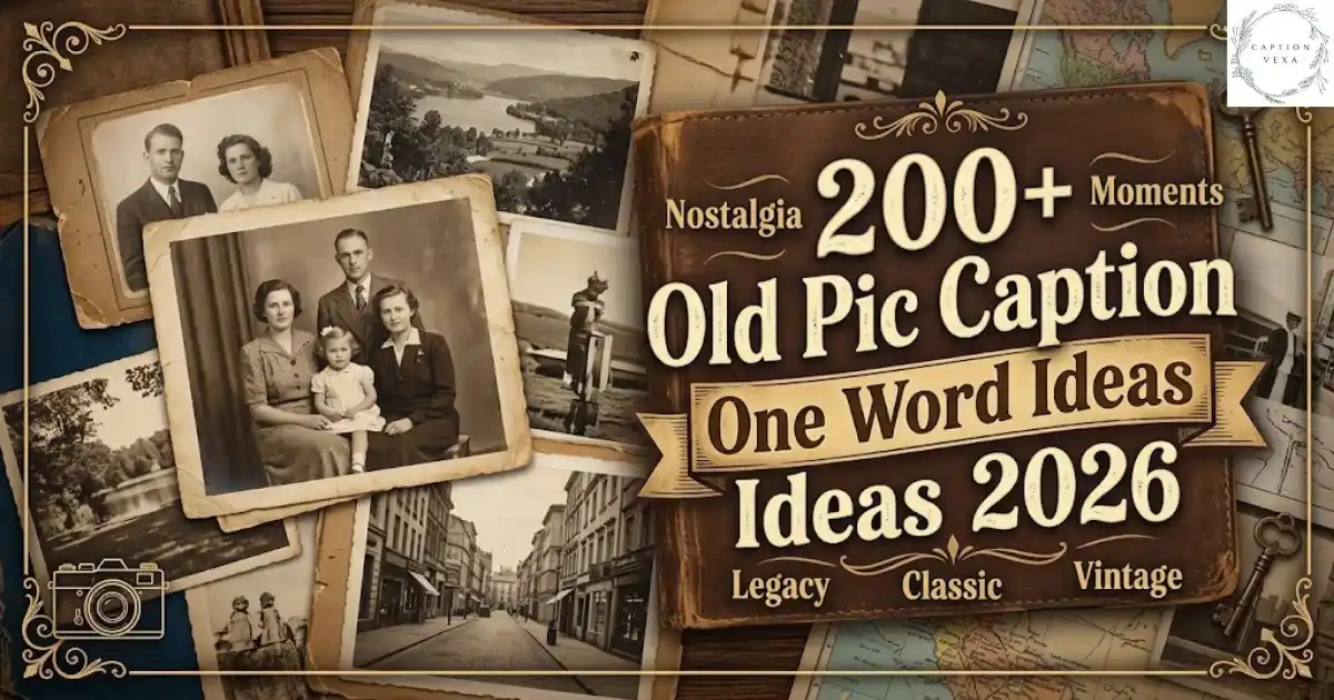 200+ Old Pic Caption One Word Ideas 2026