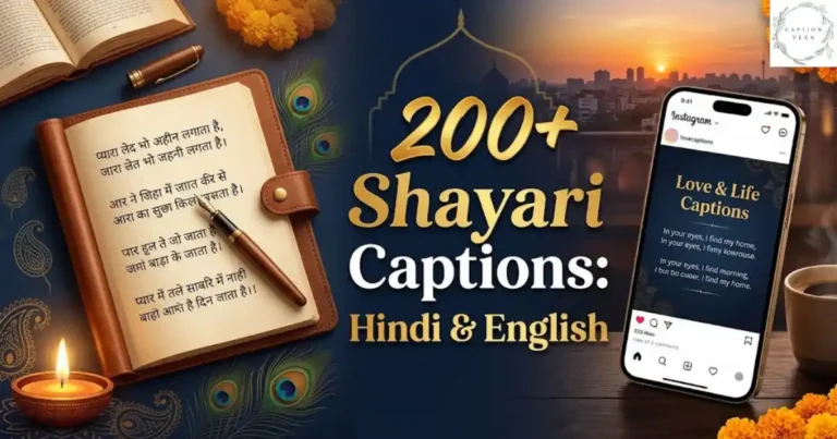 200+ Shayari Captions: Hindi & English