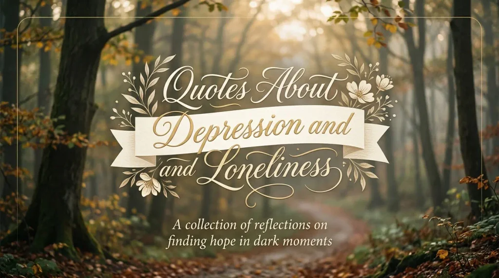 Quotes About Depression and Loneliness