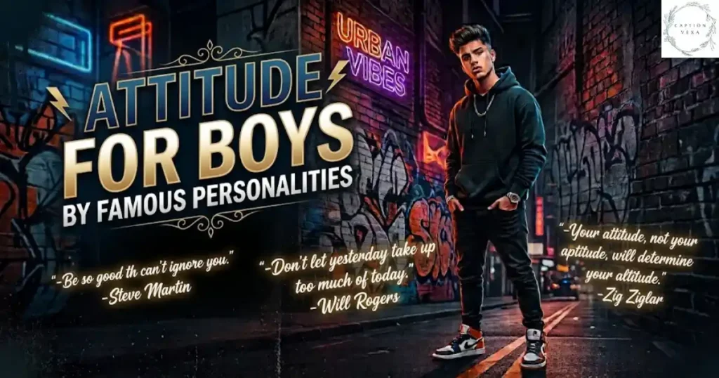 Attitude Quotes For Boys By Famous Personalities