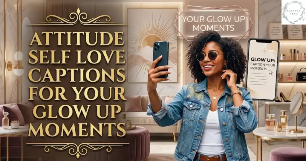 Attitude Self Love Captions for Your Glow Up Moments