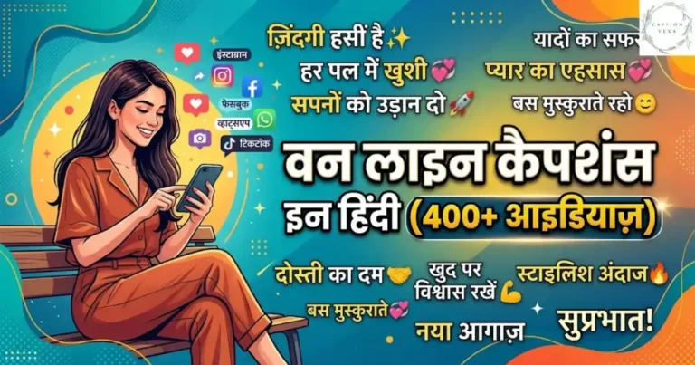 One Line Captions in Hindi (400+ Ideas)
