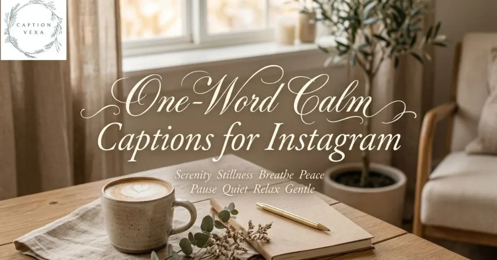 One-Word Calm Captions for Instagram
