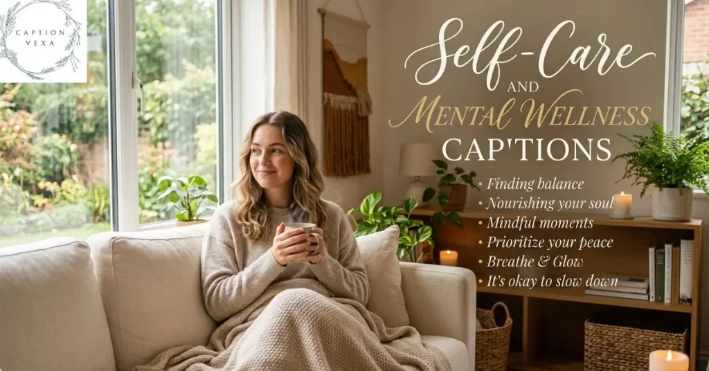 Self-Care and Mental Wellness Captions