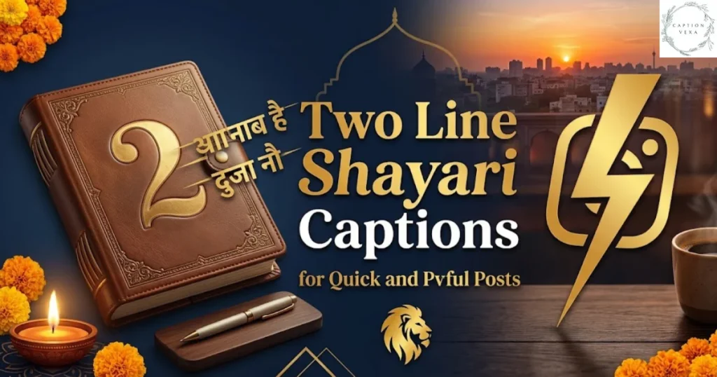 Two Line Shayari Captions for Quick and Powerful Posts