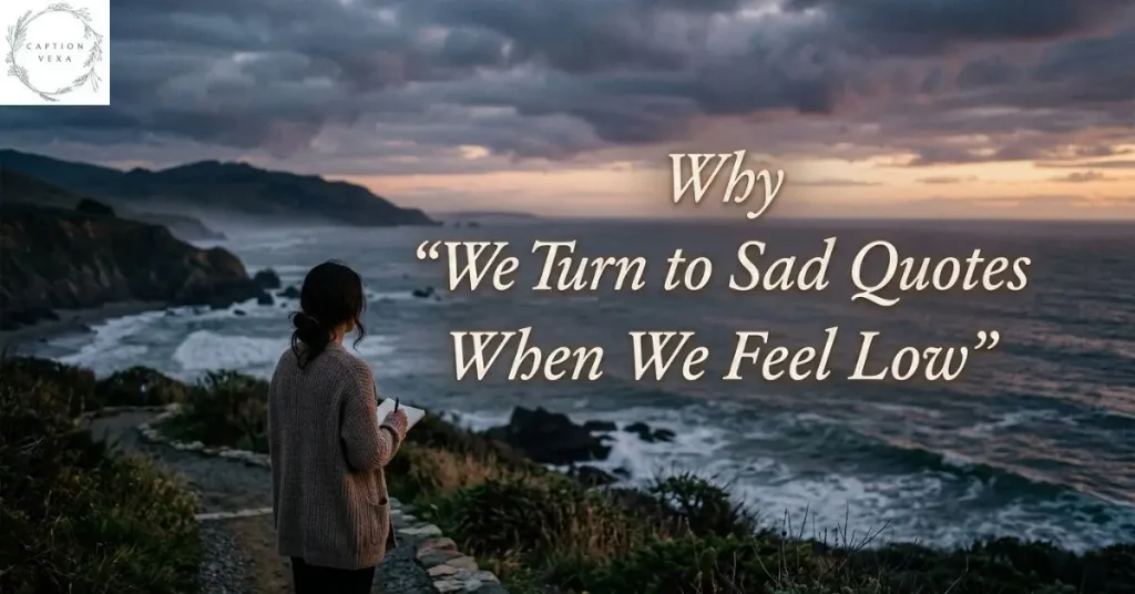 Why We Turn to Sad Quotes When We Feel Low