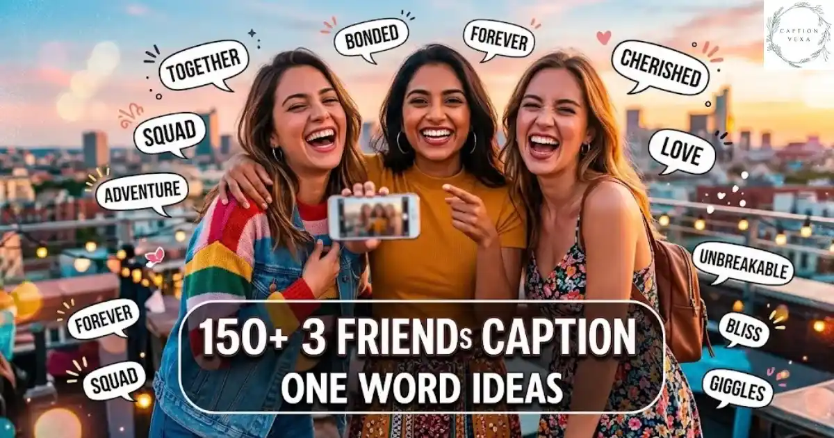 150+ 3 Friends Caption One Word Ideas