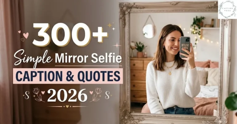 300+ Simple Mirror Selfie Caption & Quotes 2026