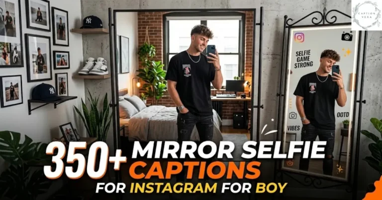 350+ Mirror Selfie Captions For Instagram For Boy