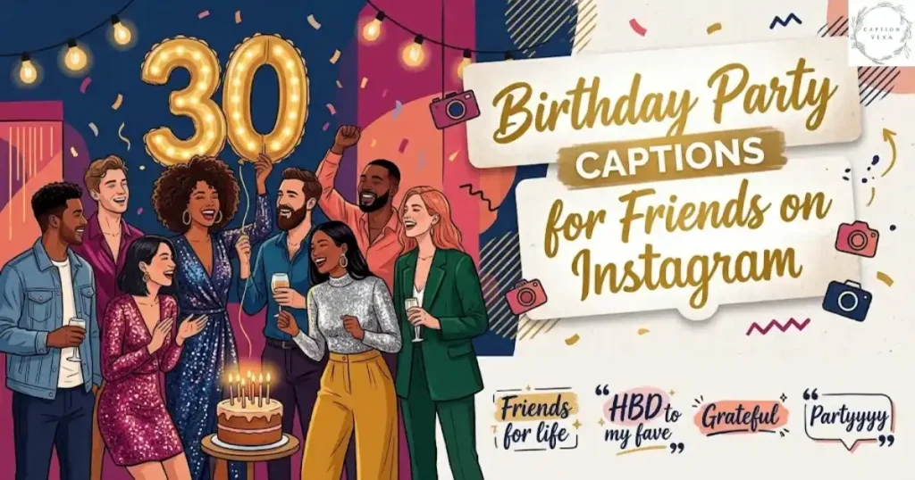 Birthday Party Captions for Friends on Instagram