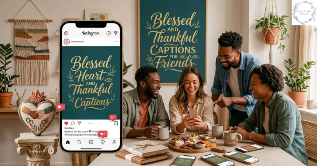 Blessed and Thankful Captions for Friends