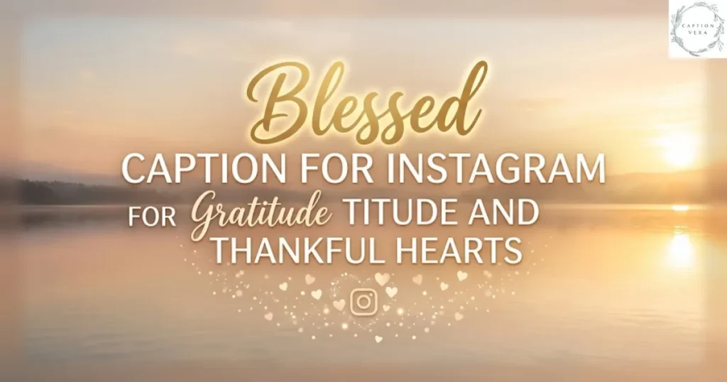 Blessed Caption for Instagram for Gratitude and Thankful Hearts