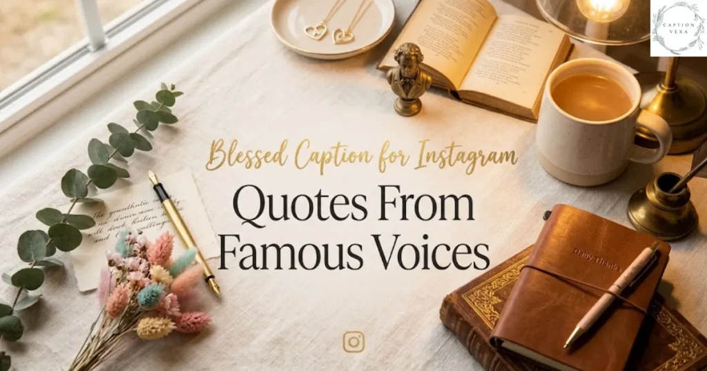 Blessed Caption for Instagram Quotes From Famous Voices