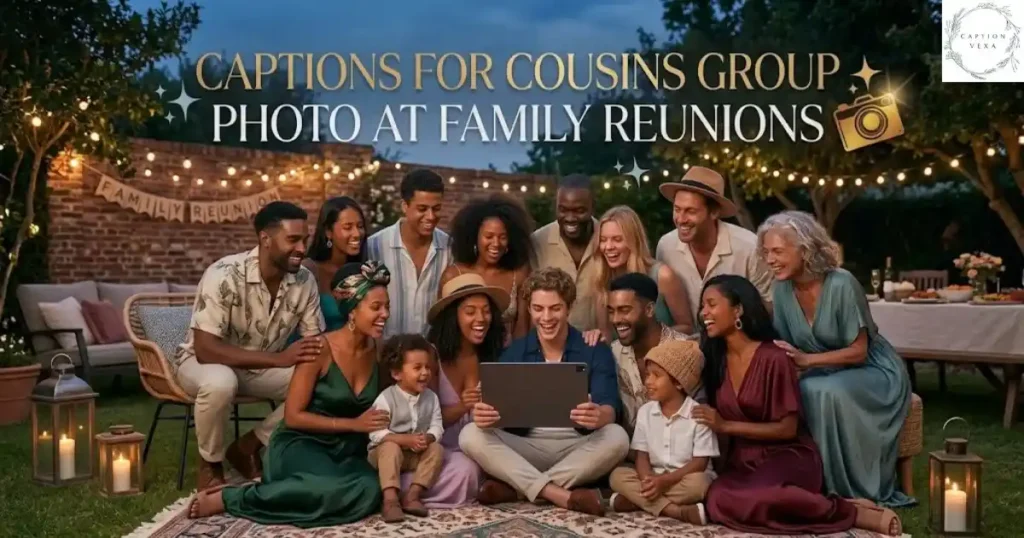 Captions for Cousins Group Photo at Family Reunions