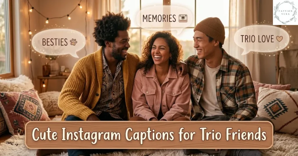 Cute Instagram Captions for Trio Friends
