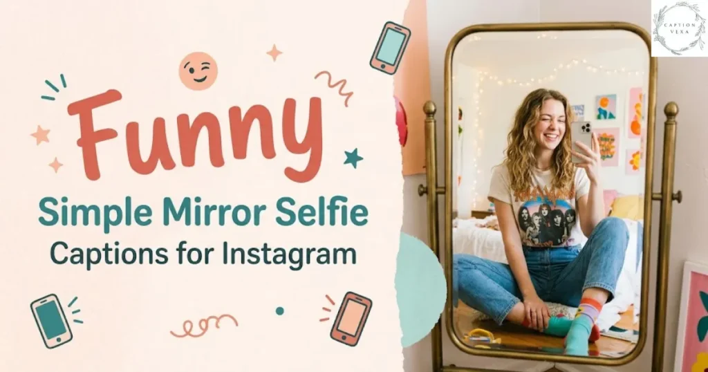Funny Simple Mirror Selfie Captions for Instagram