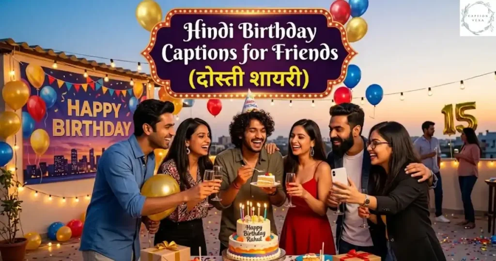 Hindi Birthday Captions for Friends (दोस्ती शायरी)