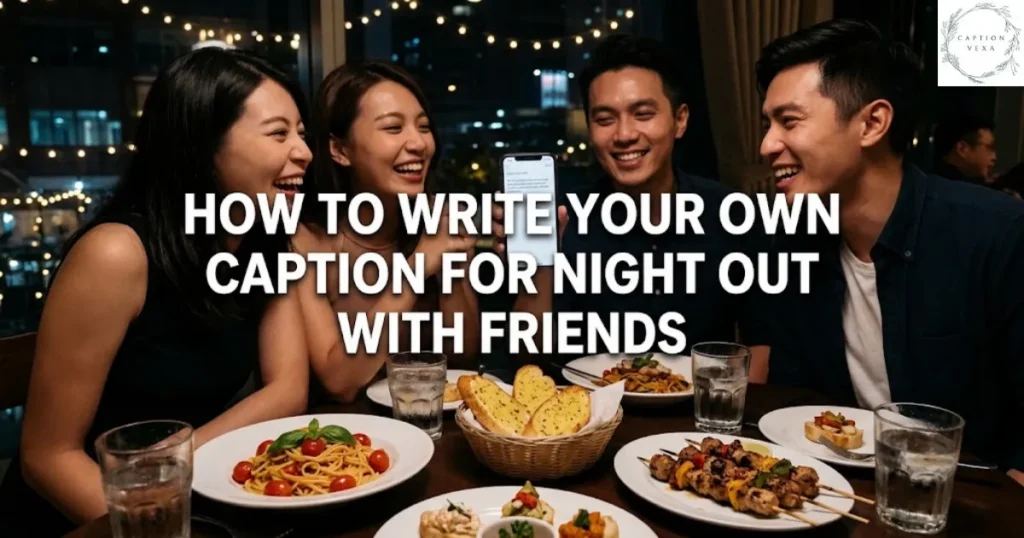 How to Write Your Own Caption for Night Out with Friends
