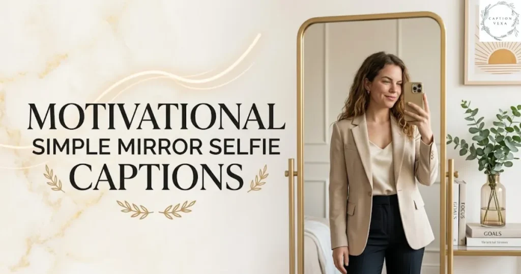 Motivational Simple Mirror Selfie Captions