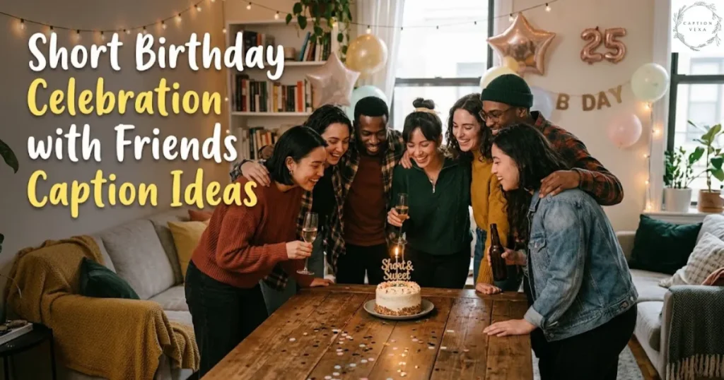 Short Birthday Celebration with Friends Caption Ideas