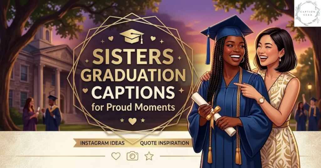 Sisters Graduation Captions for Proud Moments