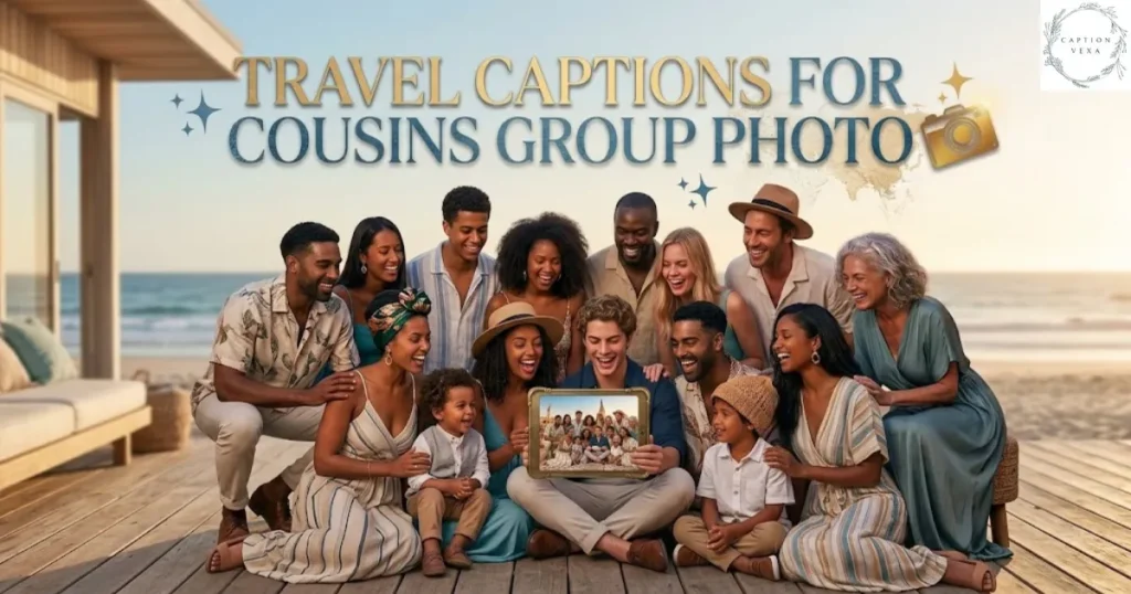 Travel Captions for Cousins Group Photo
