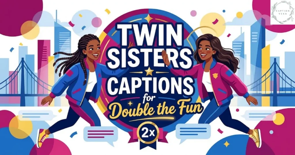 Twin Sisters Captions for Double the Fun